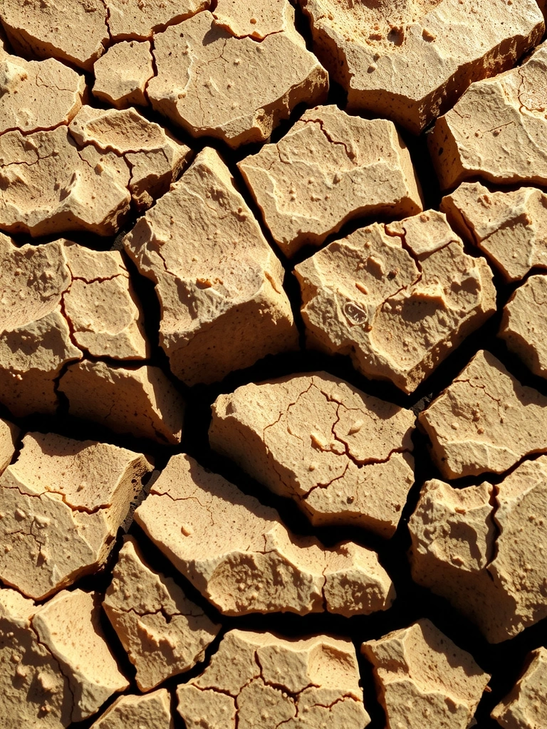 Textura de tierra agrietada representando fractales de mercado