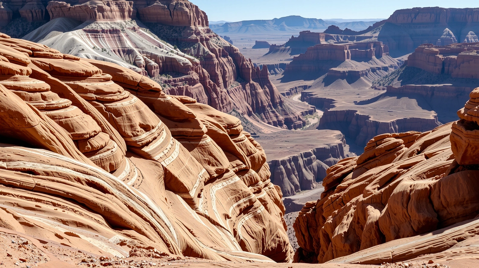 Texturas de arenisca en Qelvairo