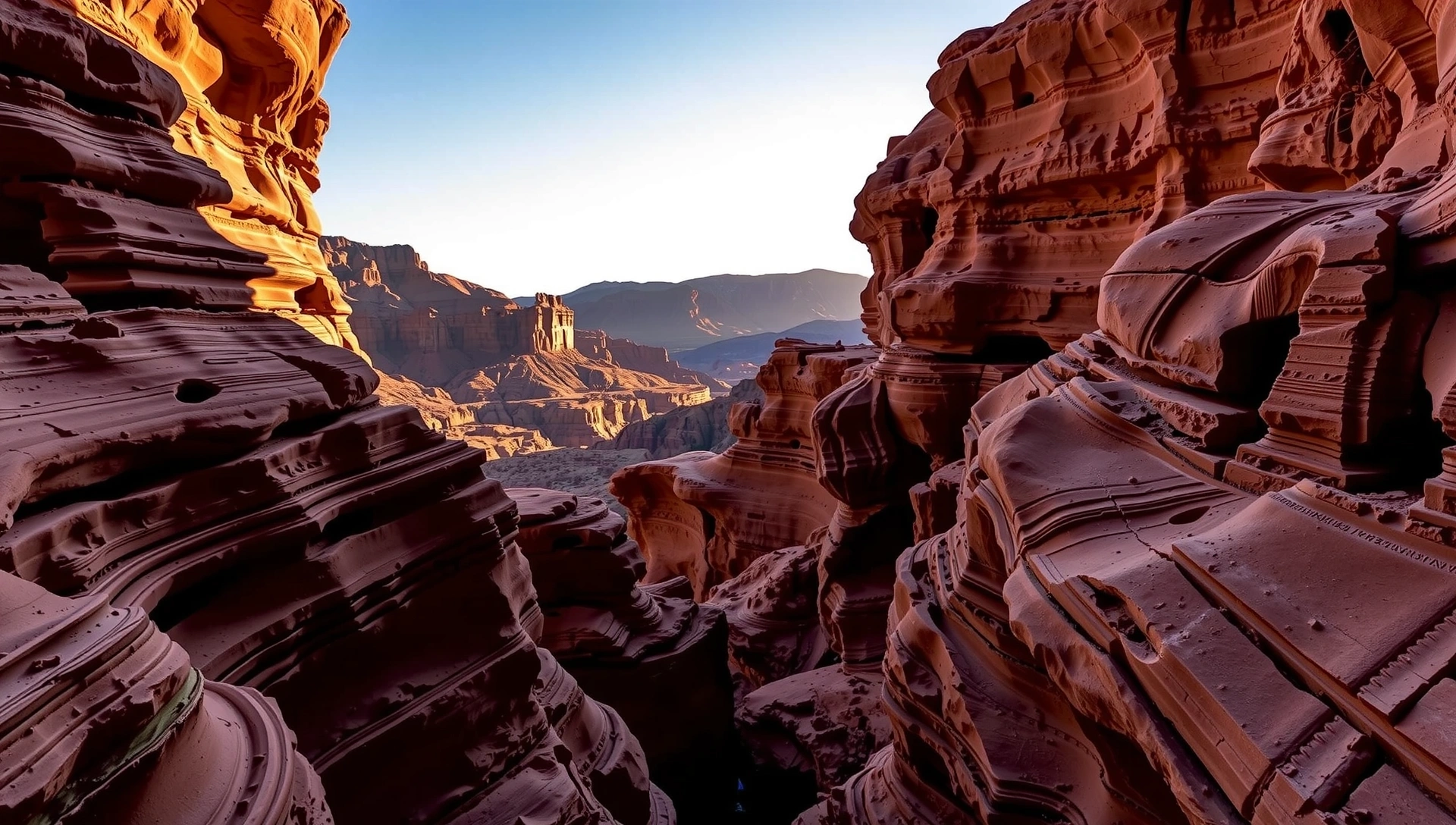 Textura de arenisca en el cañón