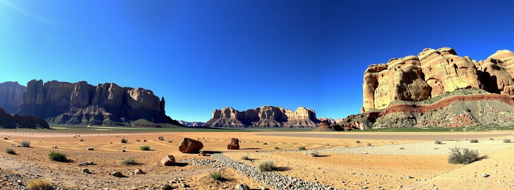 Paisaje de cañón vasto