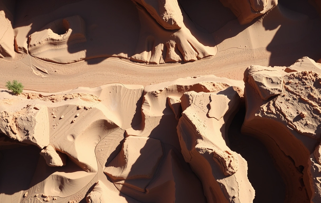 Paisaje de cañón vacío