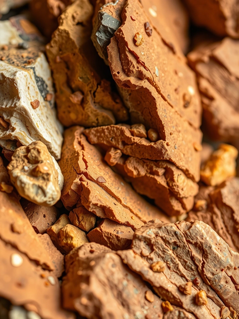 Textura de sedimento mineral